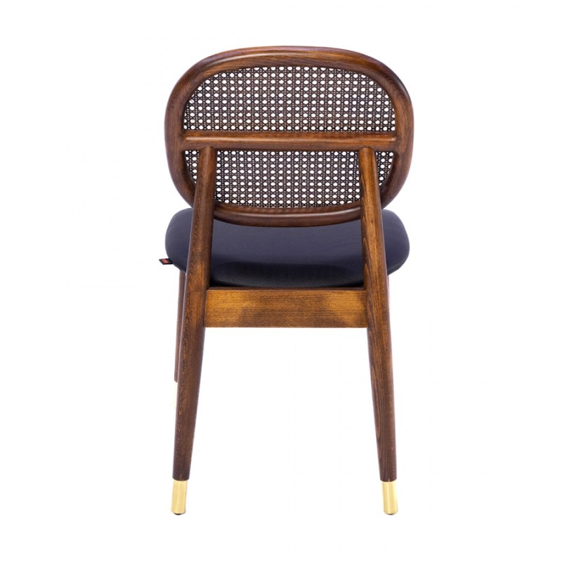 Zest Hazeranlı Ahşap Cafe Sandalyesi | Döşemeli ve Dayanıklı Cafe Sandalyesi