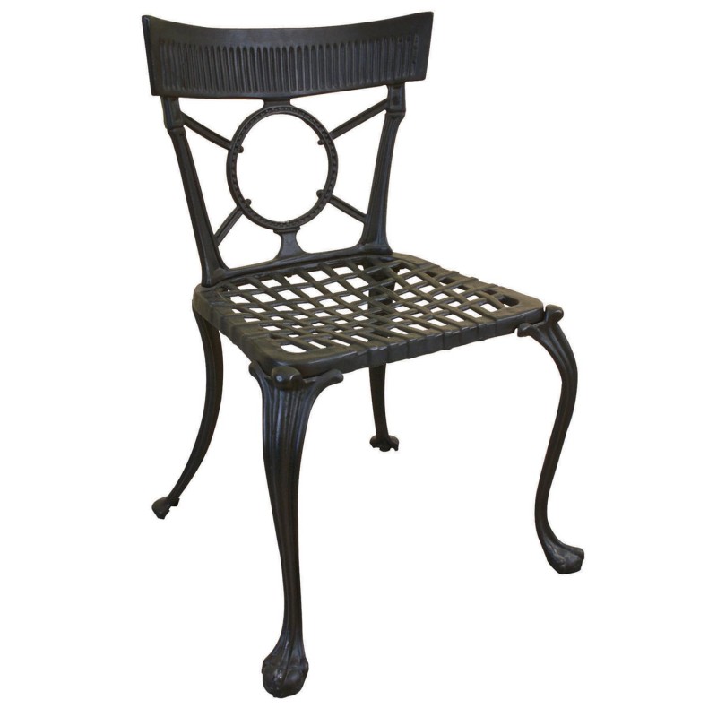 Alüminyum Döküm Kolsuz Sandalye – Klasik Tasarım, Dış Mekâna Uygun