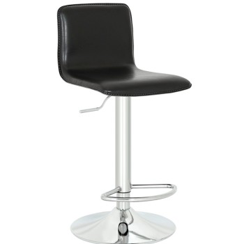Dona Bar Sandalyesi – Ayarlanabilir, Deri Döşemeli, Krom Ayaklı Şık Bar Taburesi