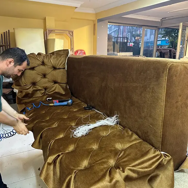 Premium U Form Chester Cafe Bar Loca Koltuk Oturma Grubu