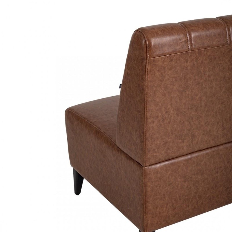 Retro Kahverengi Deri Bank Koltuğu Modelleri