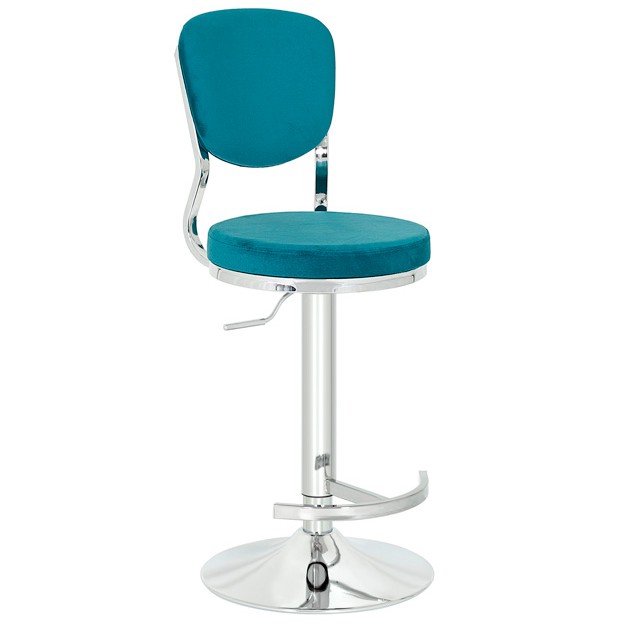 Liona Döner Bar Sandalyesi – Kadife Döşemeli, Sırtlıklı, Yükseklik Ayarlı Modern Bar Taburesi Liona Döner Bar Sandalyesi – Kadife Döşemeli, Sırtlıklı, Yükseklik Ayarlı Modern Bar Taburesi