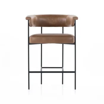 Metal Bar Sandalyesi – Modern Tasarım, Dayanıklı Metal Gövde, Konforlu Deri Oturum Metal Bar Sandalyesi – Modern Tasarım, Dayanıklı Metal Gövde, Konforlu Deri Oturum