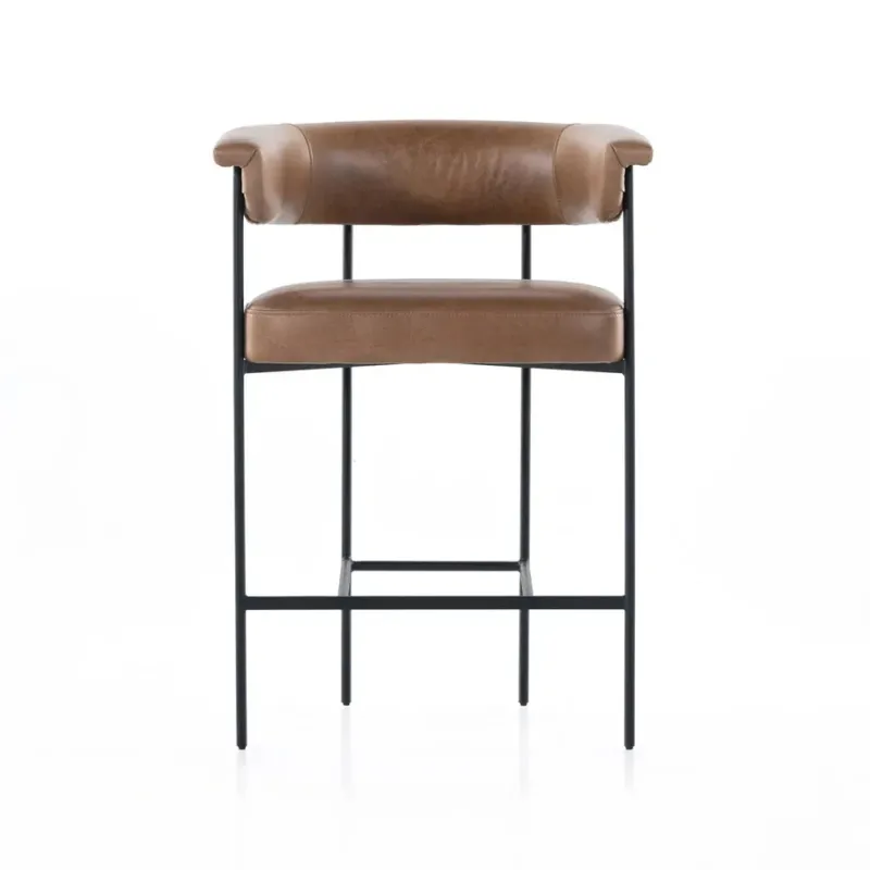 Metal Bar Sandalyesi – Modern Tasarım, Dayanıklı Metal Gövde, Konforlu Deri Oturum Metal Bar Sandalyesi – Modern Tasarım, Dayanıklı Metal Gövde, Konforlu Deri Oturum
